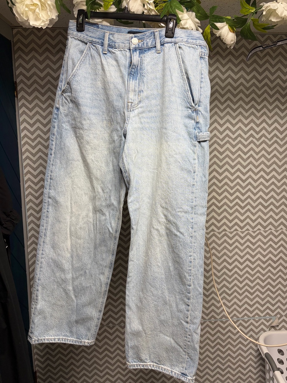 Aeropostale Light Blue High Rise Baggy Denim Jeans 12R
